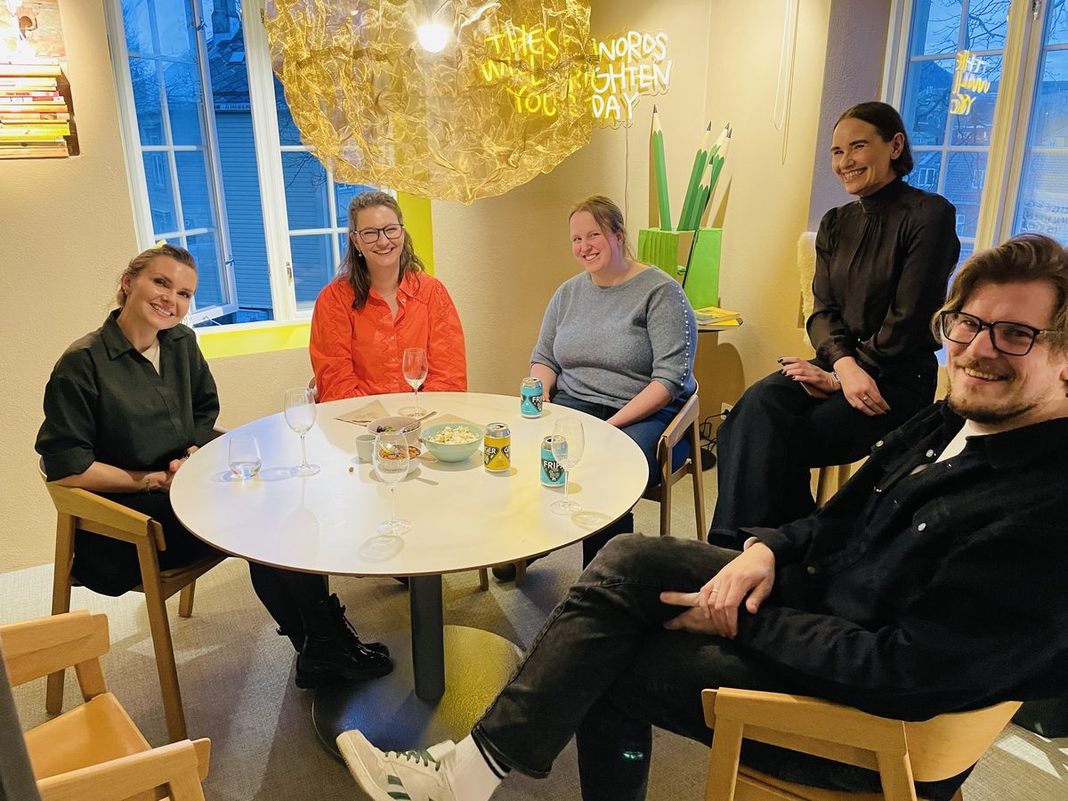 Brighten-gjengen på felleslunsj